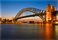 sydney harbour bridge twilight