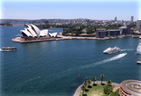 sydney opera house aerial